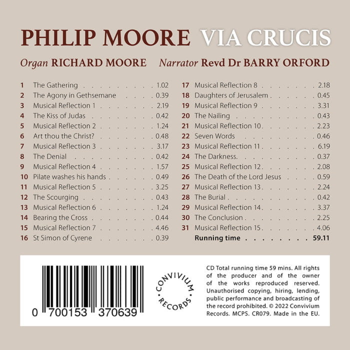 Philip Moore Via Crucis rear tray